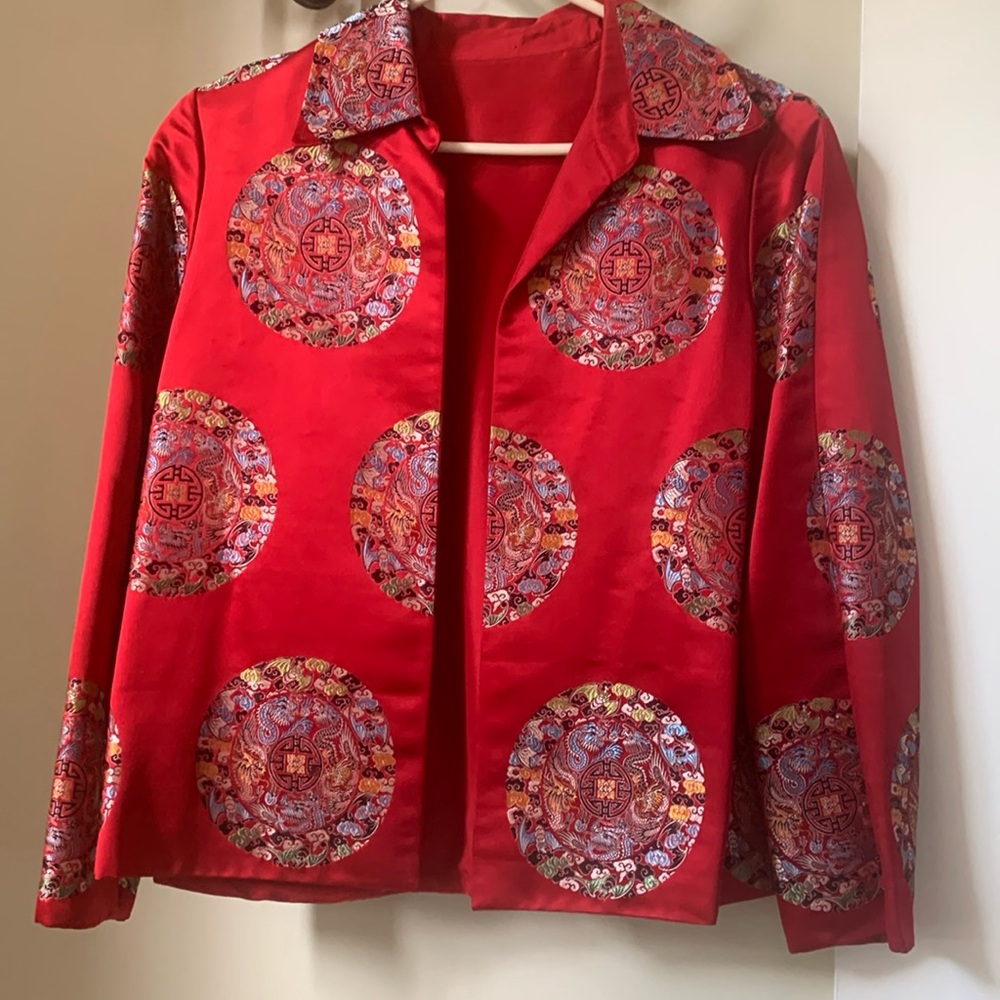 Oriental Patterned, Like New Jacket, Reversible. … - image 1